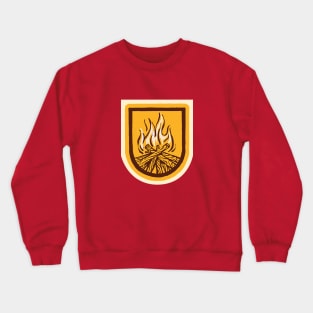 Camping fire and camping life Crewneck Sweatshirt